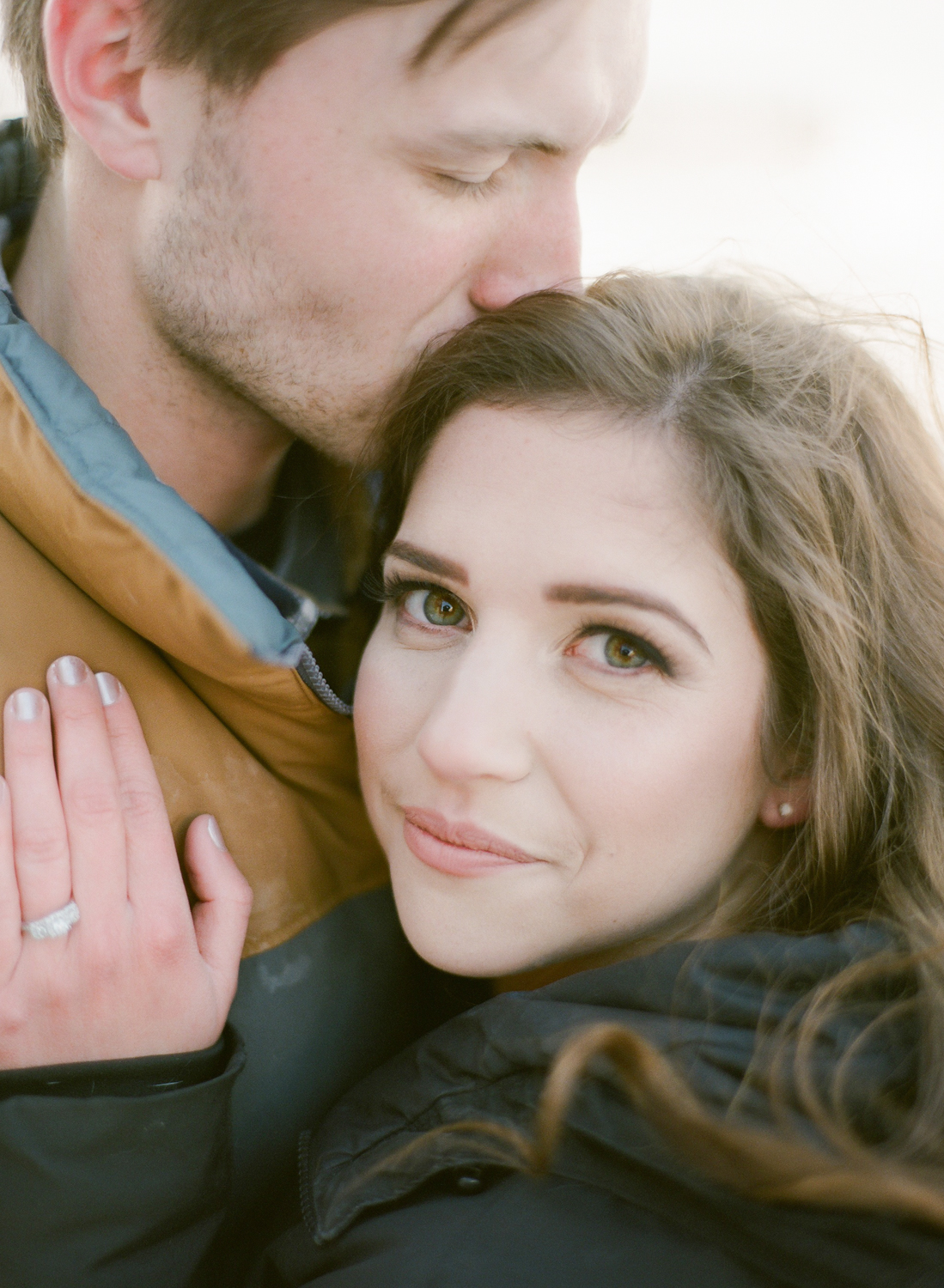  Halifax Wedding Photographer, winter engagement session, Truro Nova Scotia, Canadian Engagement Session, Jacqueline Anne Photography, Dog in engagement session, Film Engagement Session 