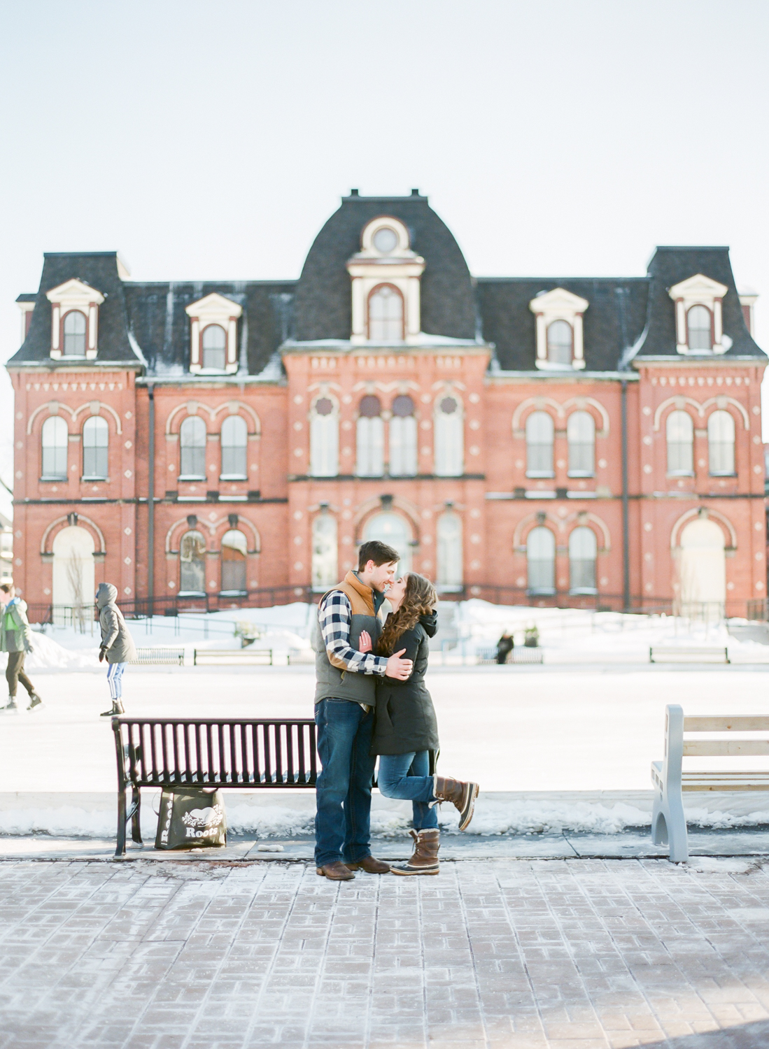  Halifax Wedding Photographer, winter engagement session, Truro Nova Scotia, Canadian Engagement Session, Jacqueline Anne Photography, Dog in engagement session, Film Engagement Session 