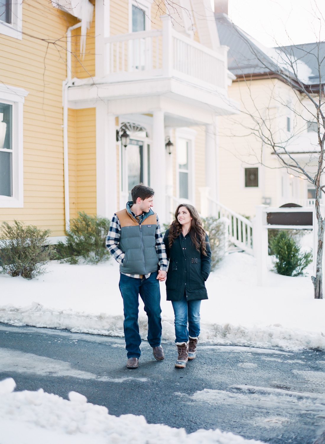  Halifax Wedding Photographer, winter engagement session, Truro Nova Scotia, Canadian Engagement Session, Jacqueline Anne Photography, Dog in engagement session, Film Engagement Session 