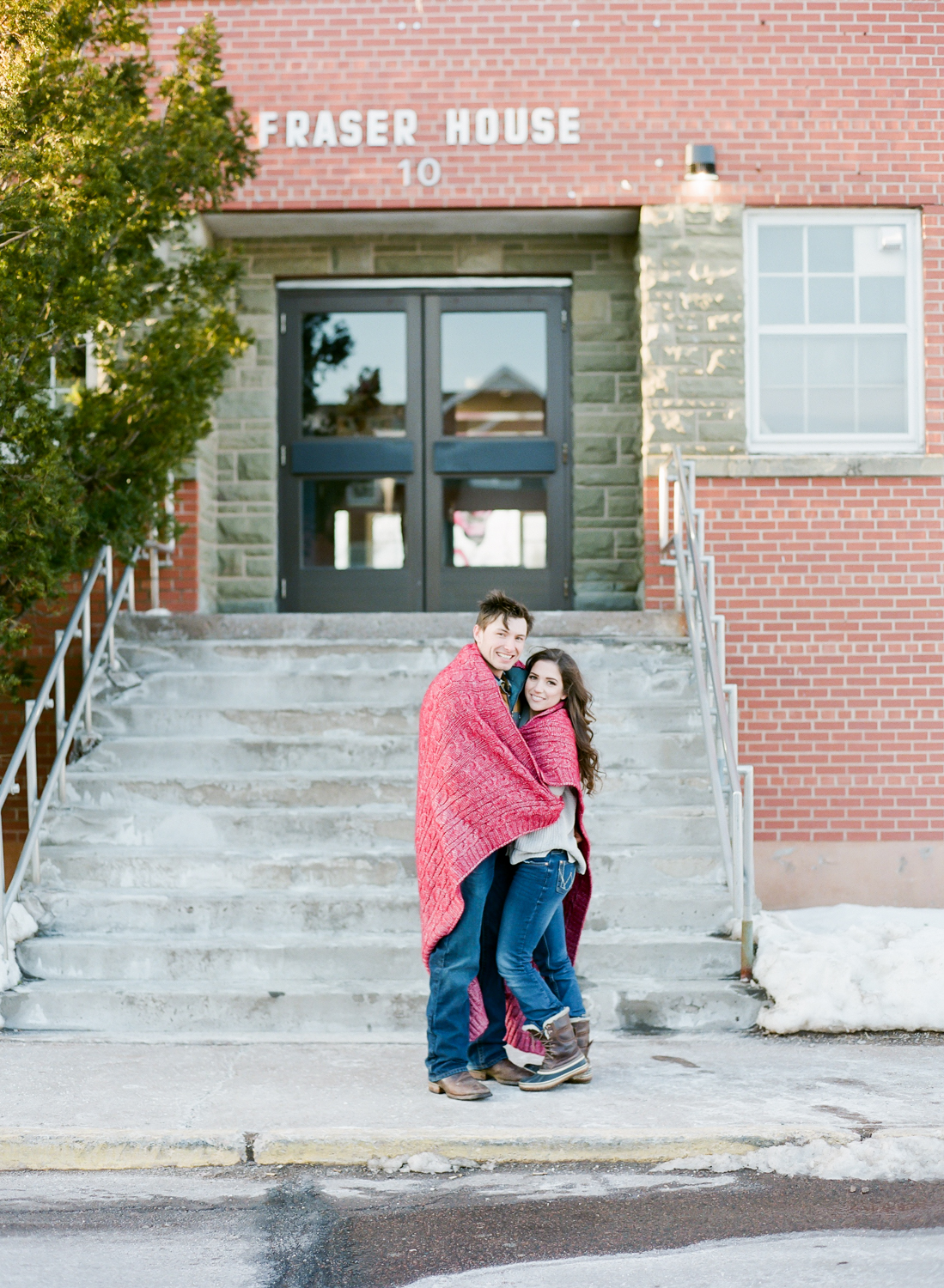  Halifax Wedding Photographer, winter engagement session, Truro Nova Scotia, Canadian Engagement Session, Jacqueline Anne Photography, Dog in engagement session, Film Engagement Session 