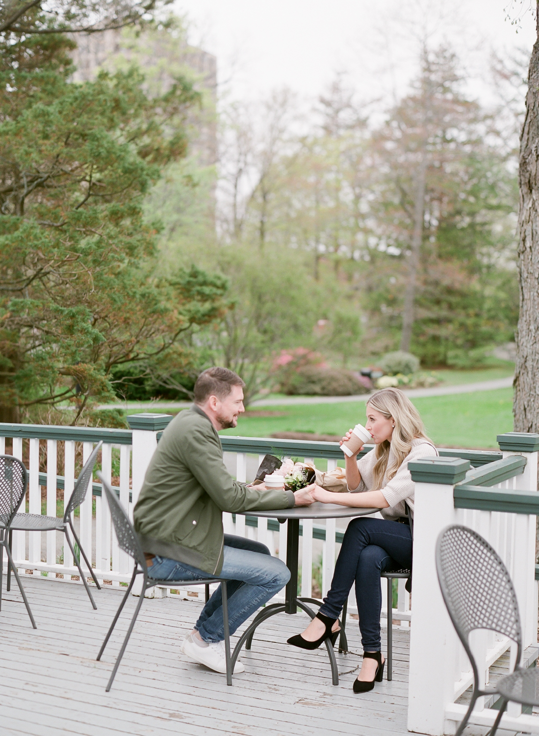 Halifax Engagement Session in Halifax Public Gardens captured on Film, Jacqueline Anne Photography