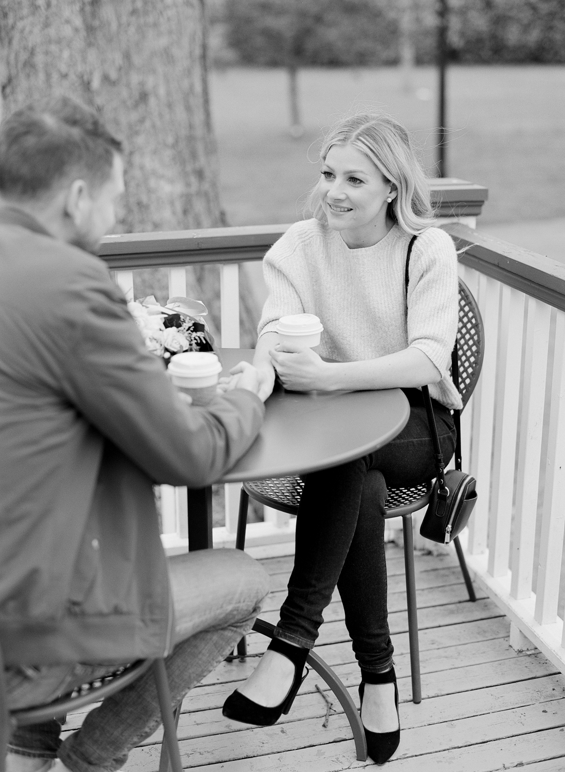 Halifax Engagement Session in Halifax Public Gardens captured on Film, Jacqueline Anne Photography, Napthali Carleton Makeup