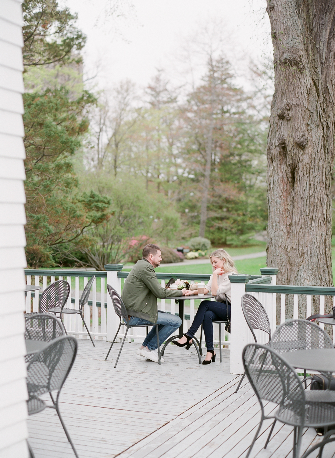 Halifax Engagement Session in Halifax Public Gardens captured on Film, Jacqueline Anne Photography, Napthali Carleton Makeup