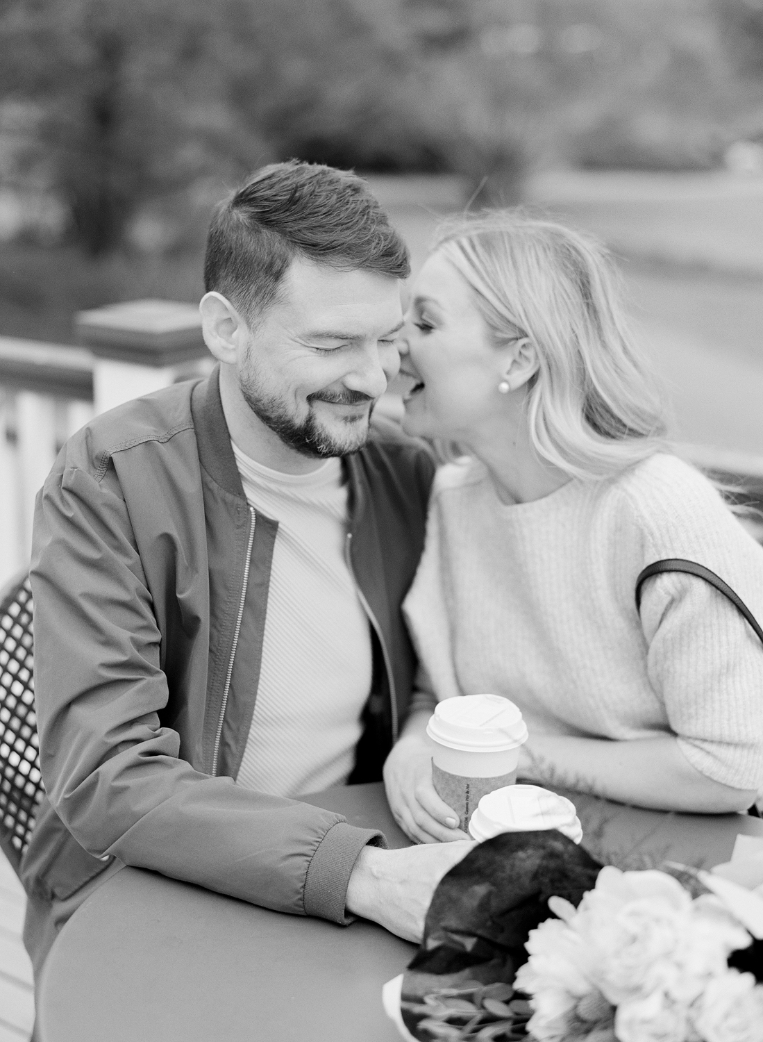 Halifax Engagement Session in Halifax Public Gardens captured on Film, Jacqueline Anne Photography, Napthali Carleton Makeup