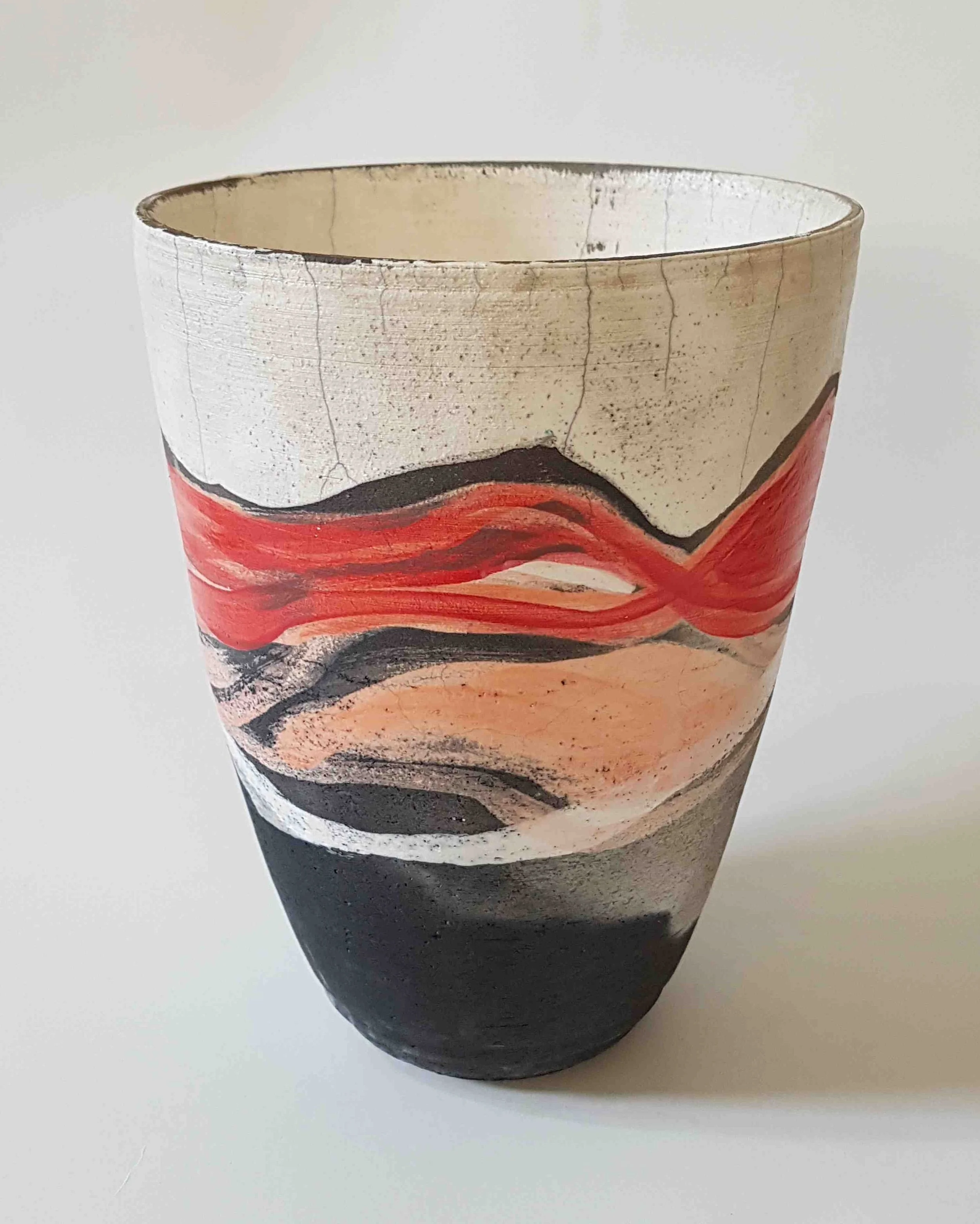Craig Hoy, Vessel, raku fired.jpg