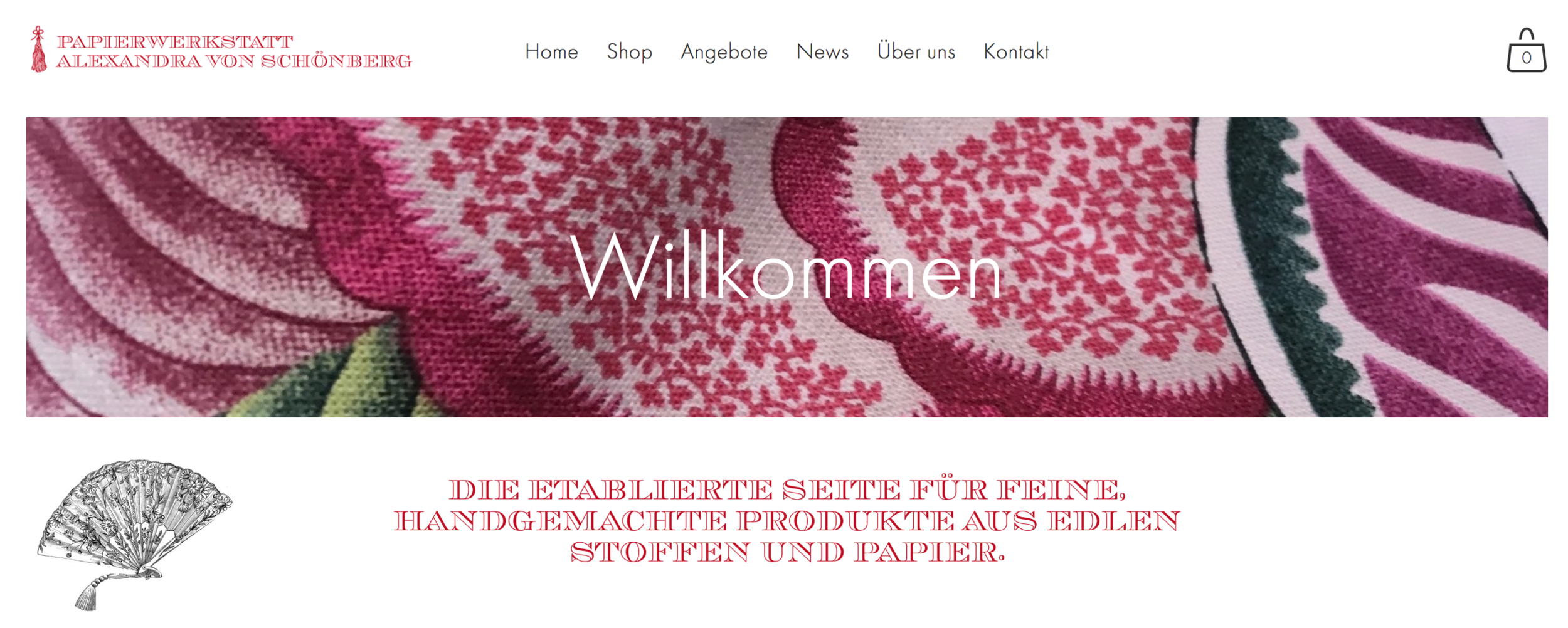 Handmade boxes and products with beautiful selection of fabrics and papers.