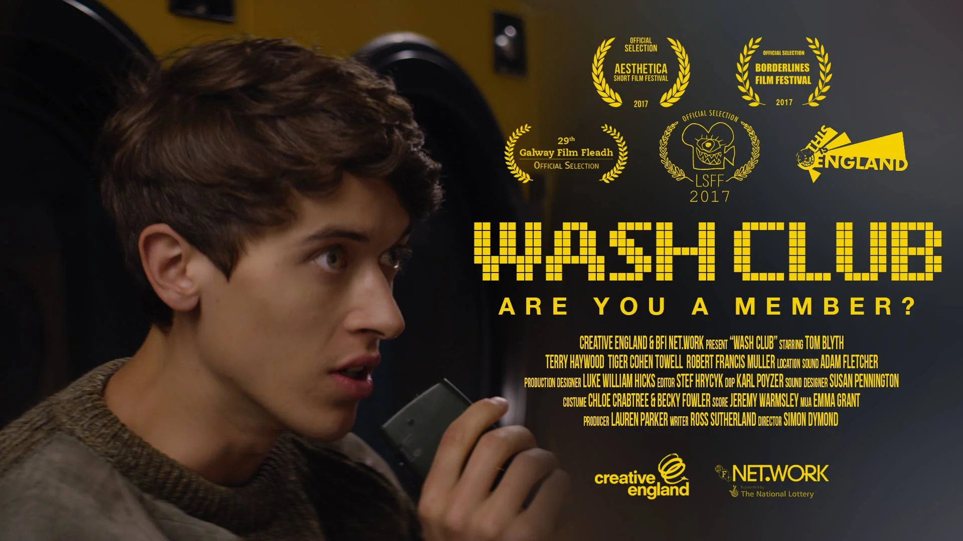 One of my Production stills used as the poster for the short film WashClub!