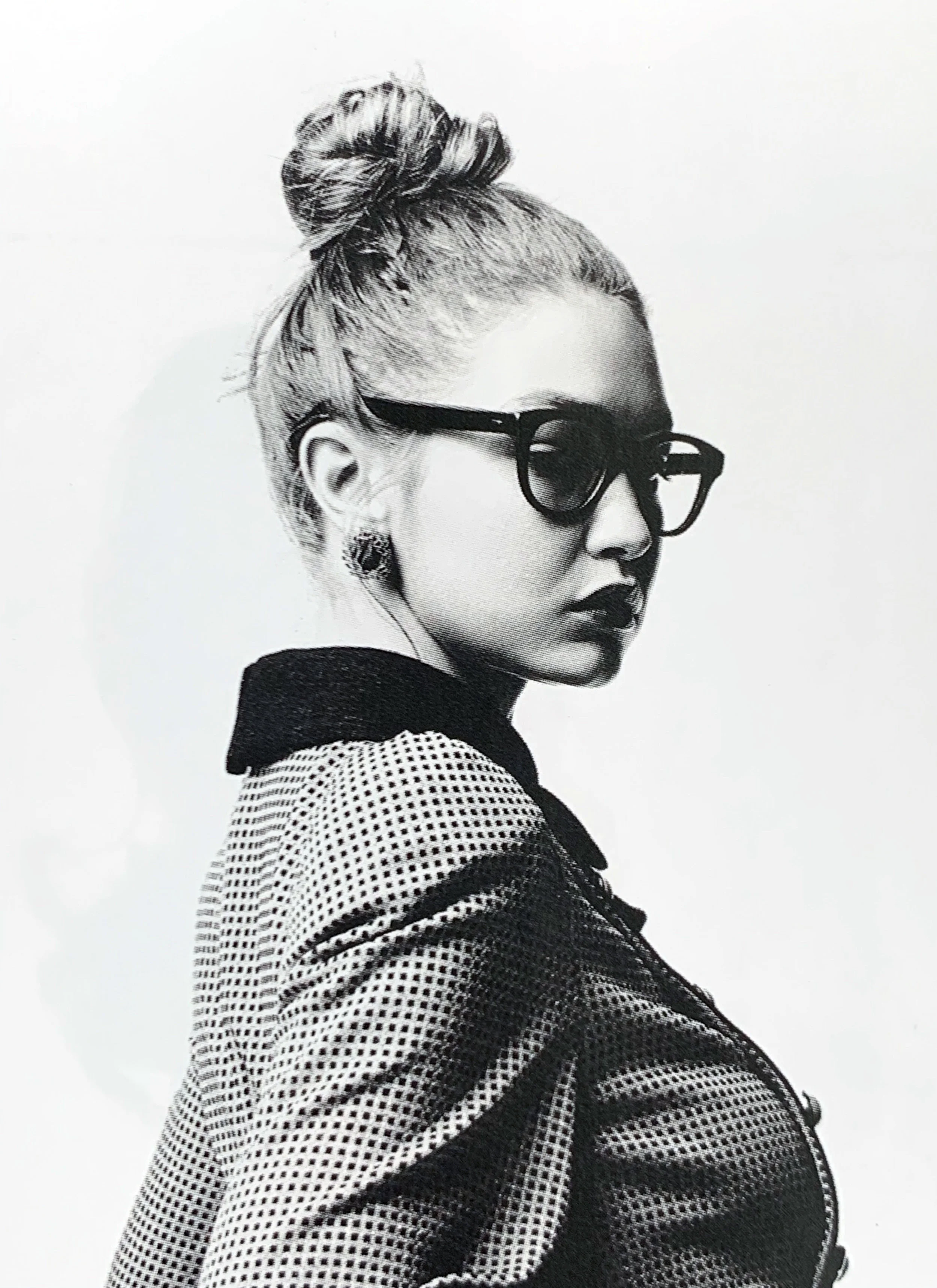 Gigi Hadid wears Grima yellow gold and madeira citrine earrings (see below) Photographer: Willy Vanderperre Fashion editor: Katie Grand