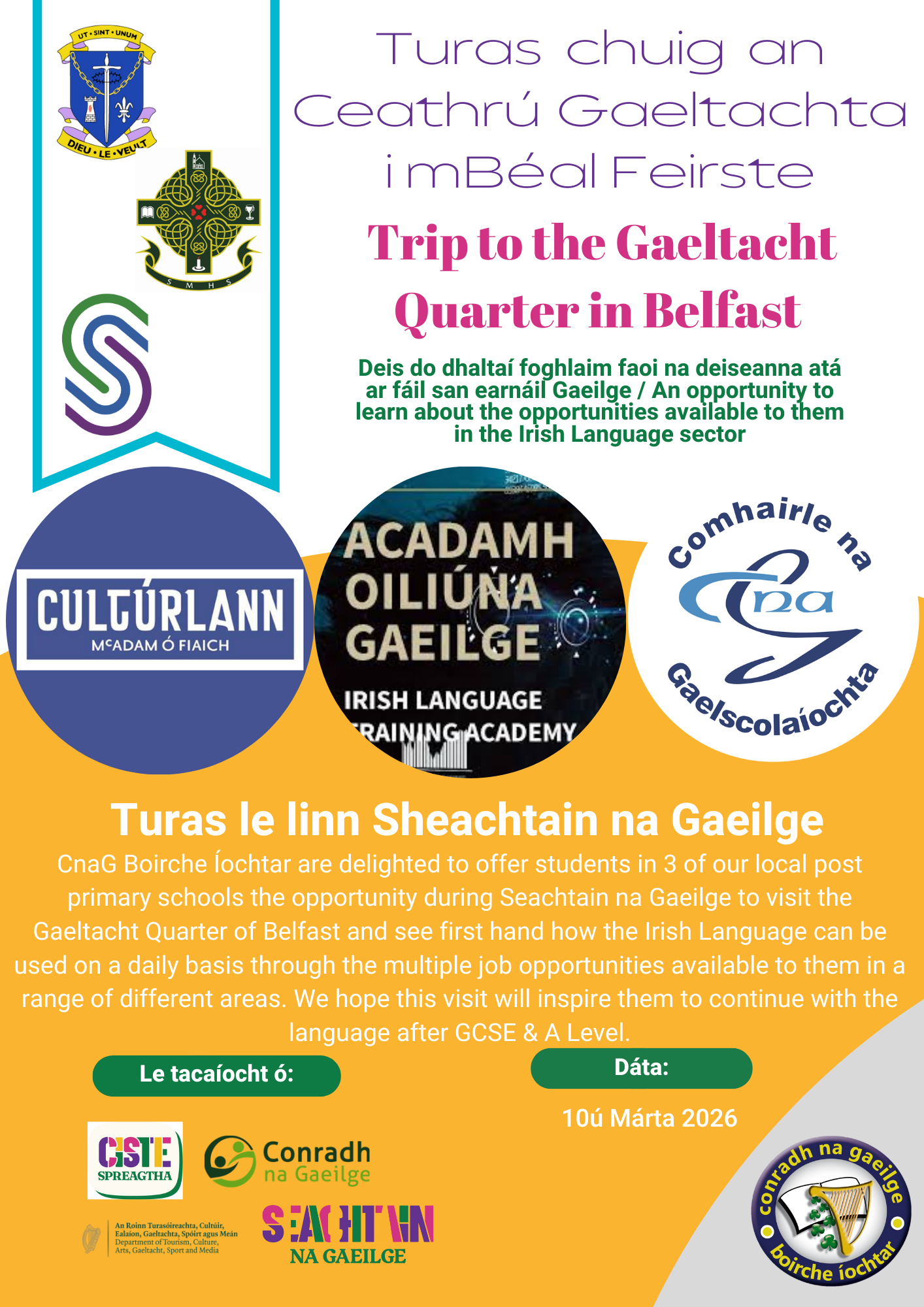 Turas chuig an Ceathrú Gaeltachta / Trip to the Gaeltacht Quarter - Belfast