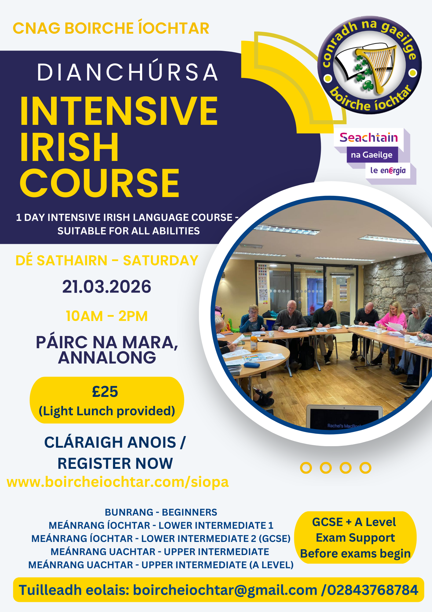 Dianchúrsa - Intensive Course 2026 (Seachtain na Gaeilge)
