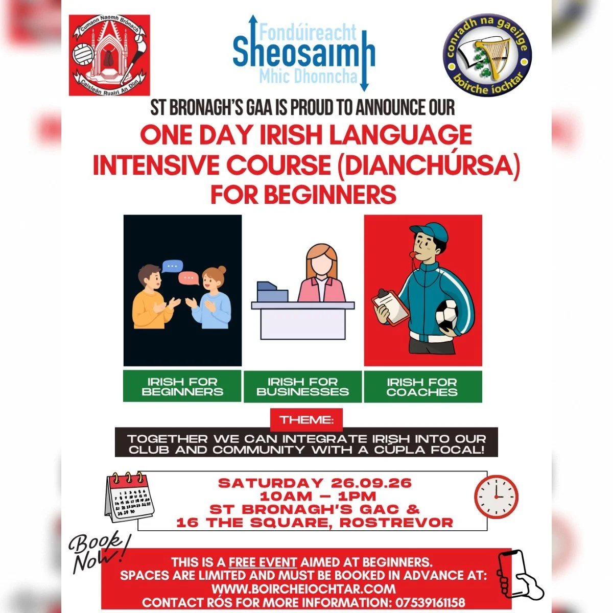 Dianchúrsa | Intensive Course (For Beginners) - St Bronagh's GAA