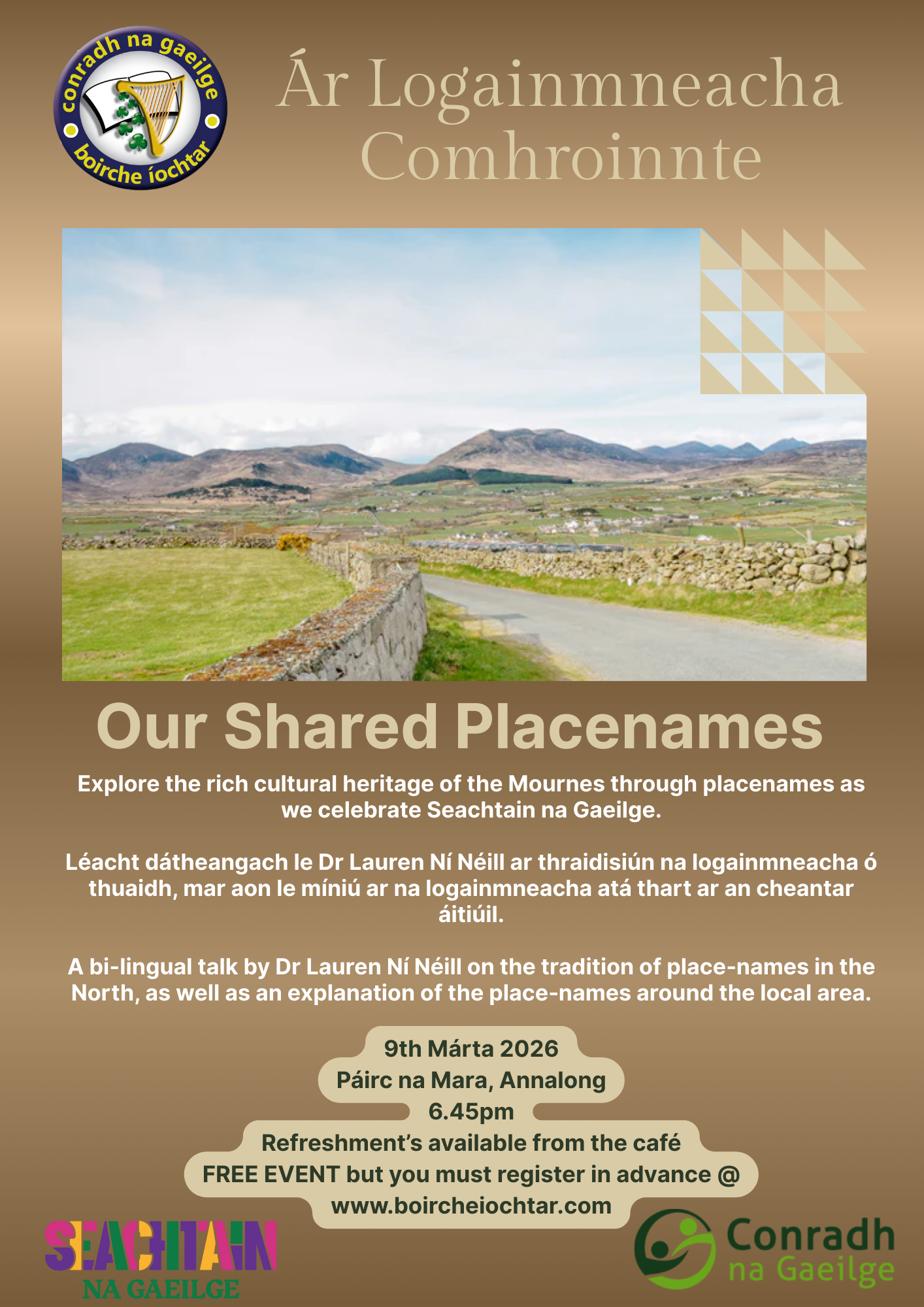 Ár Logainmneacha Comhroinnte / Our Shared Placenames Talk