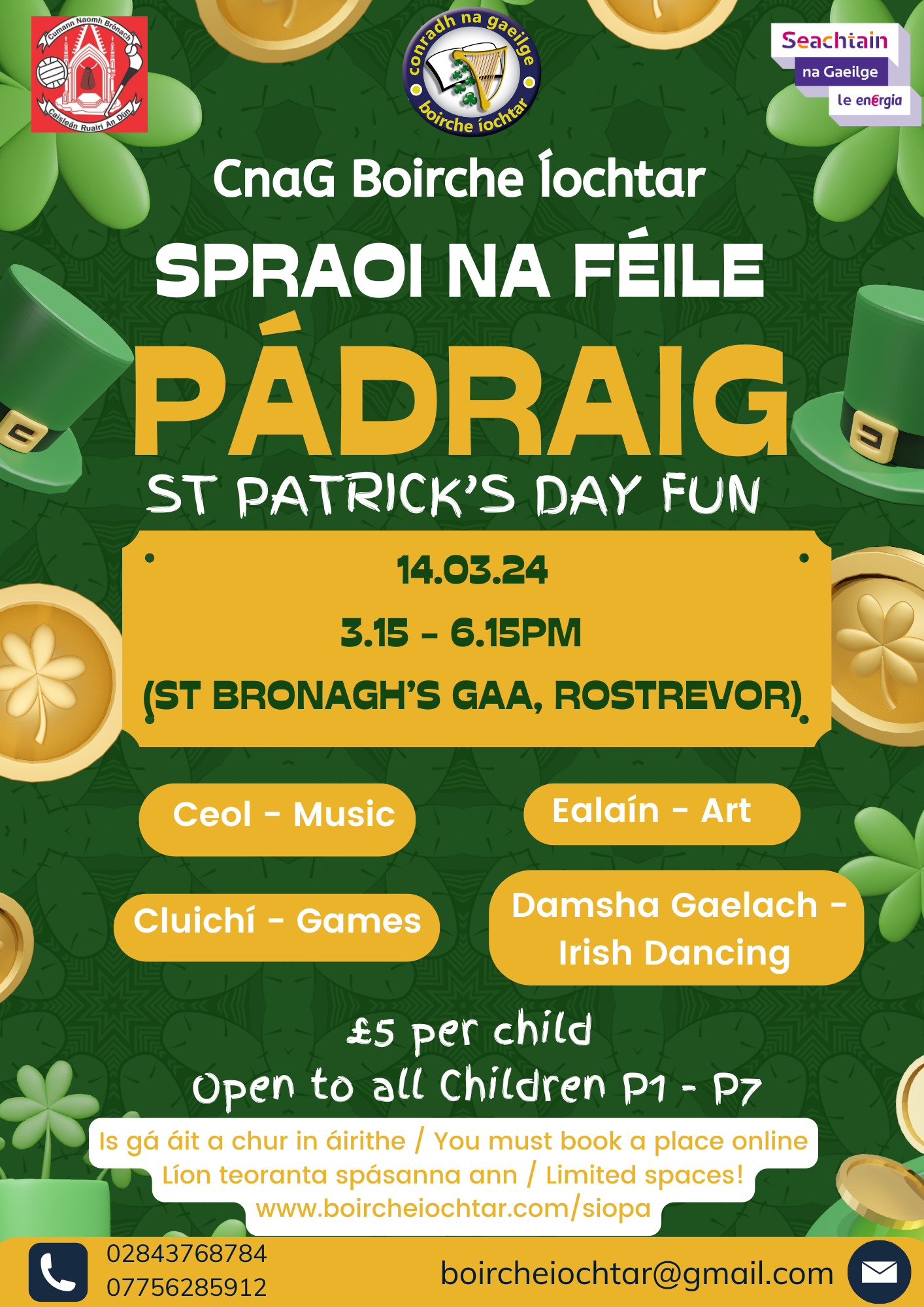 Spraoi na Féile Pádraig / St Patrick's Day Fun 2026