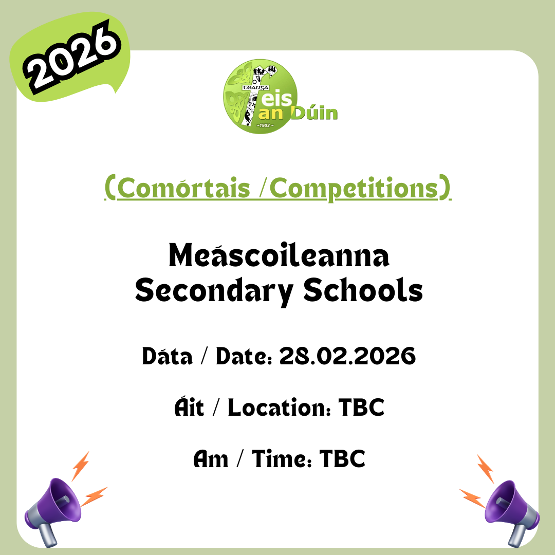 Meánscoil / Secondary - Feis an Dúin 2026