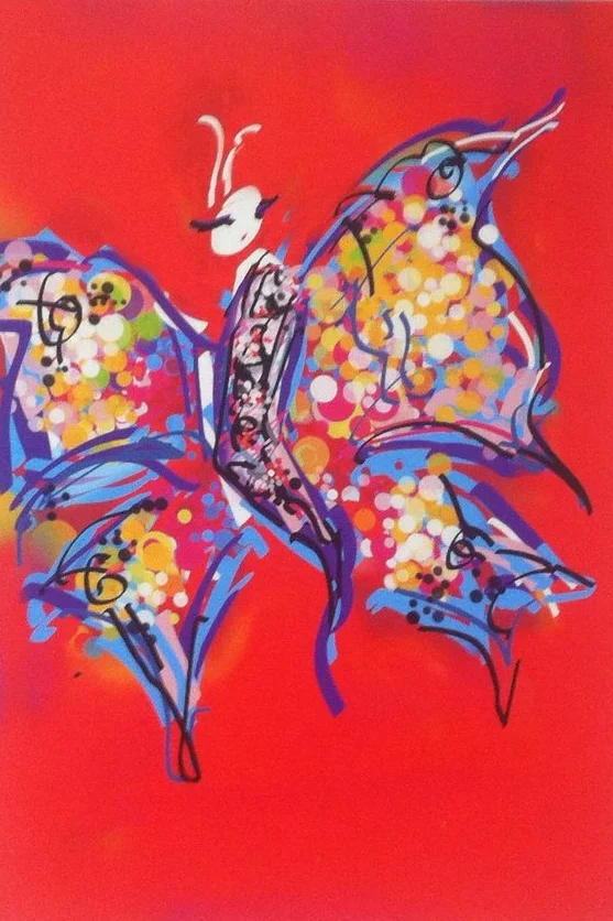 SHANALI’S DIGITAL ARTWORK IN THE RHEUMATOLOGY DEPARTMENT, BRISTOL ROYAL INFIRMARY UK                                                 by Tracy French