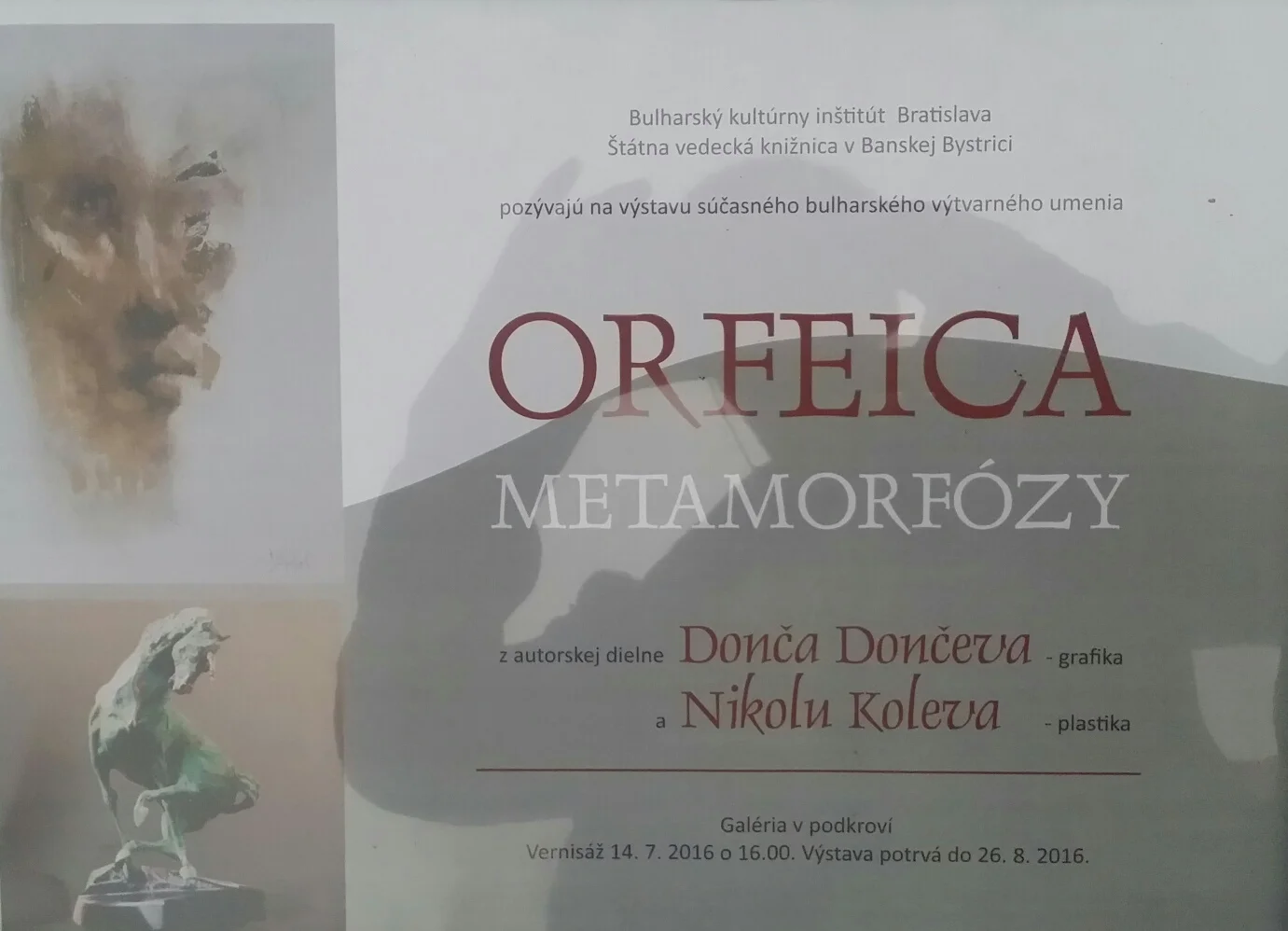Výstava Orfeika - Metamorfózy v Banskej Bystrici