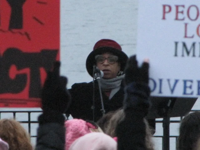Gilda Rogers speaks at Greater Red Bank Women's Initiative Rally 1/21/17