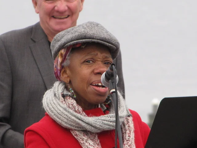 Lorraine Stone speaks at Greater Red Bank Women's Initiative Rally 1/21/17