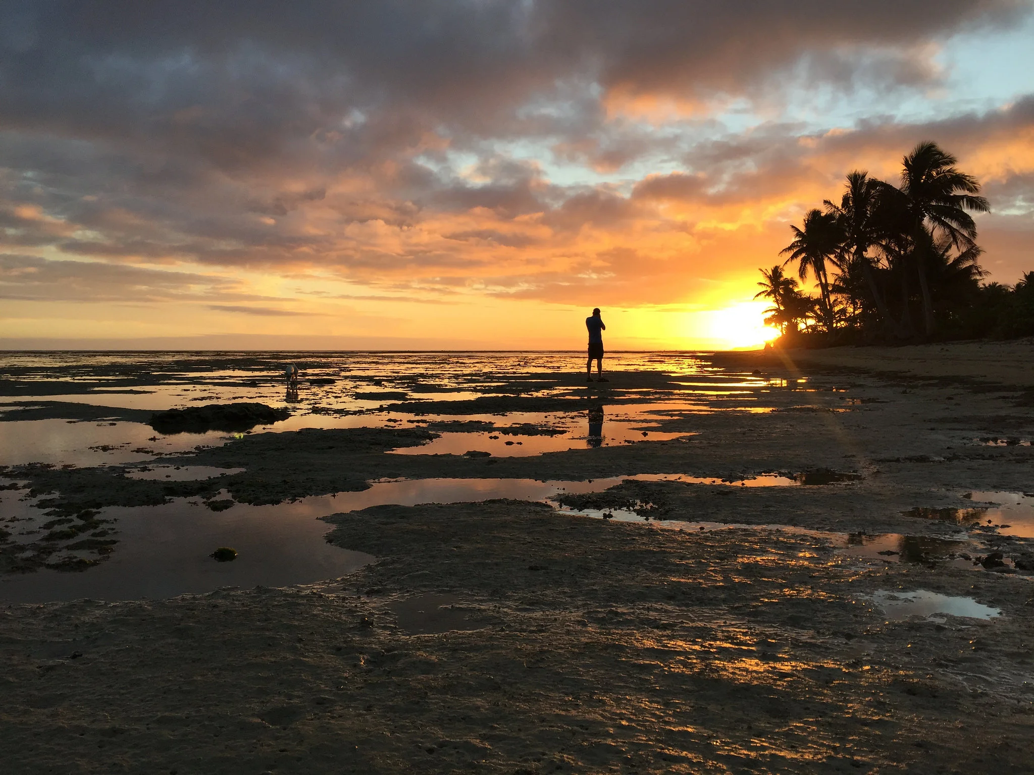 Capturing sunset in Vanua Levu, Fiji.