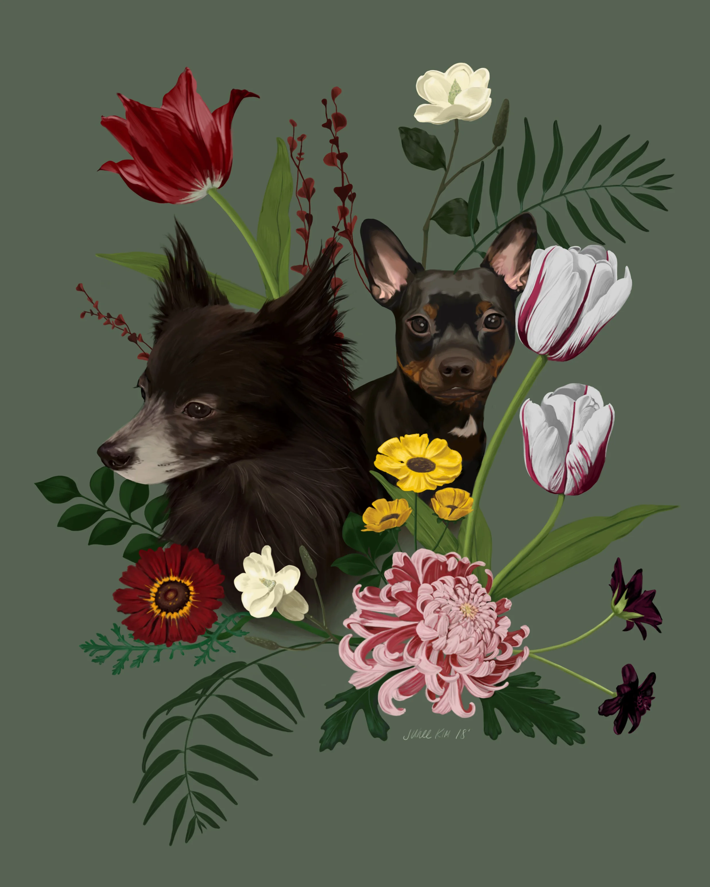Commissioned portrait