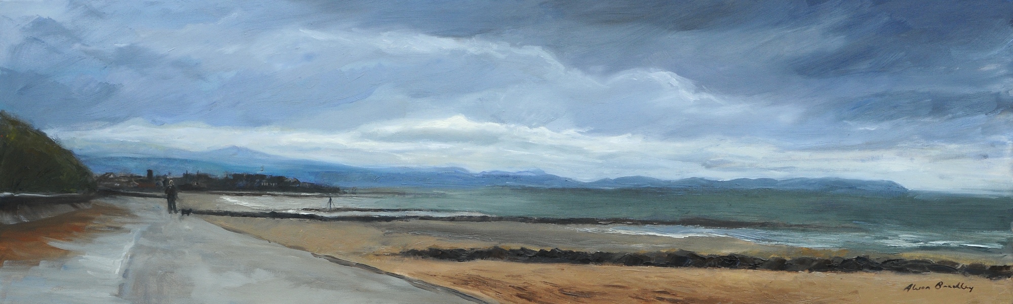 Autumn Clouds, Prestatyn, Oil on Canvas