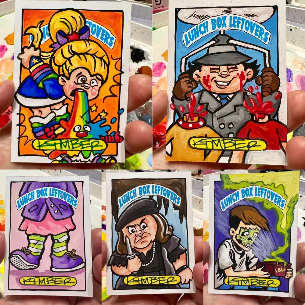 Lunch Box Leftovers Sketch cards — Kimberland Art