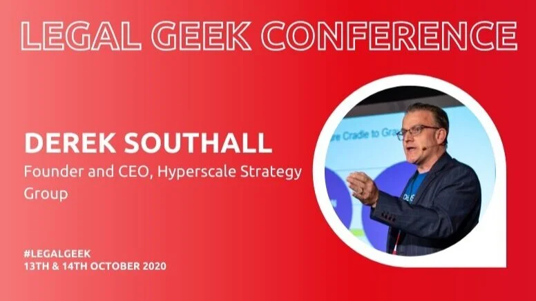 Derek Southall speaking at Legal Geek 2020 on the 14th October
