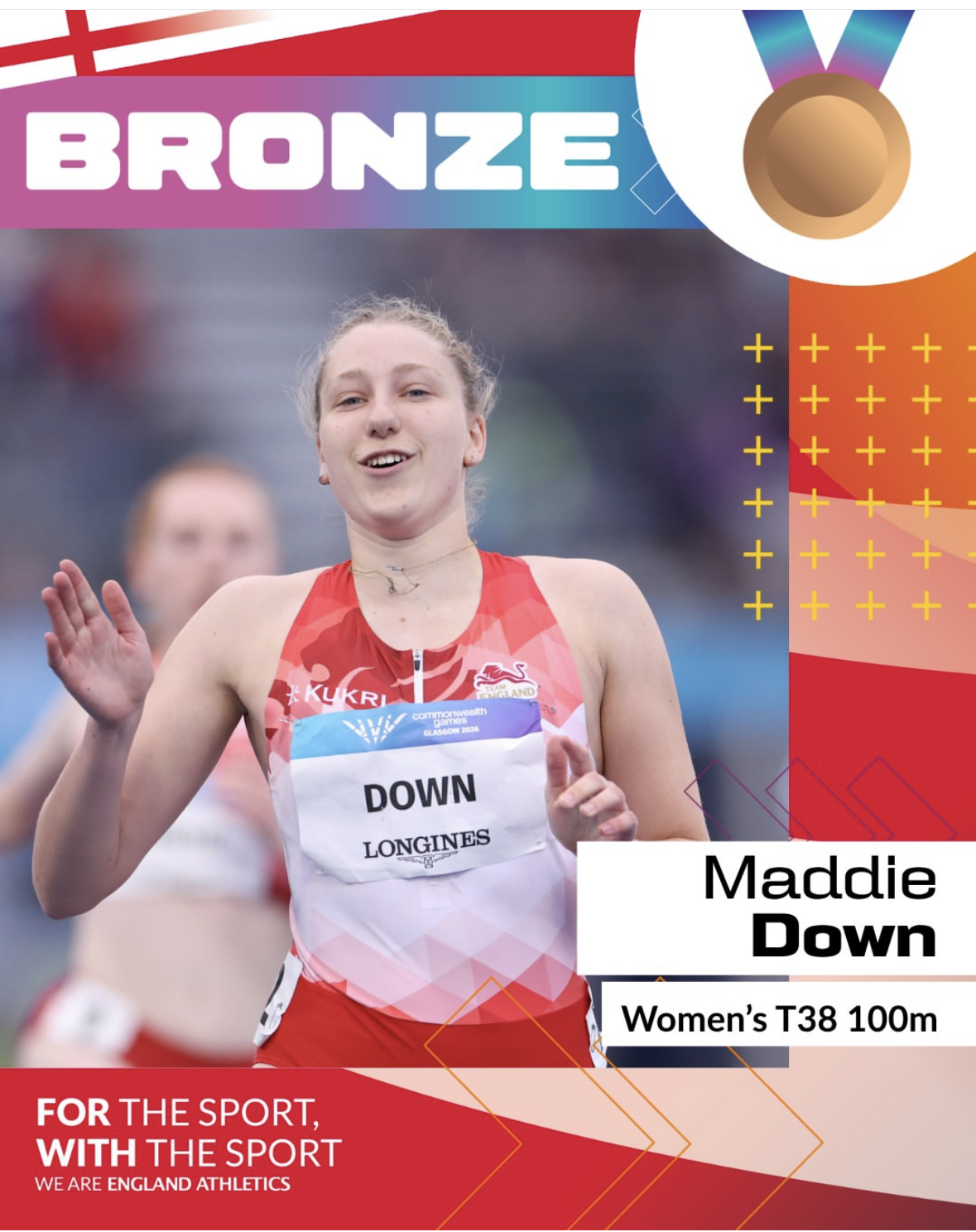 Maddie Down wins Bronze Medal at Glasgow 2026 Commonwealth Games