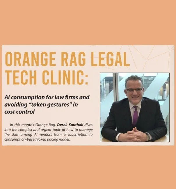 Orange Rag Legal Tech Clinic and Hyperscale Group - AI Consumption for Law Firms and Avoiding "Token Gestures" in Cost Control
