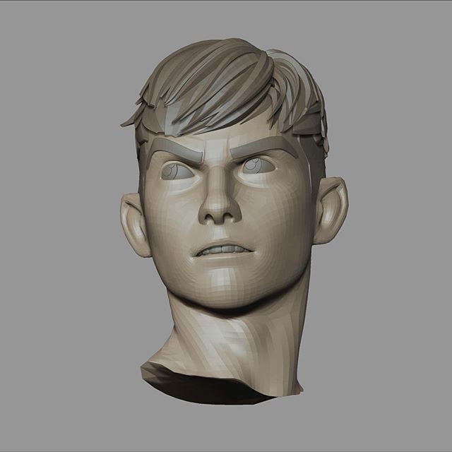 Also working on posing this sculpt of Reeve from #Attaboy for the #zbrushsummit. Oh, so much to do!