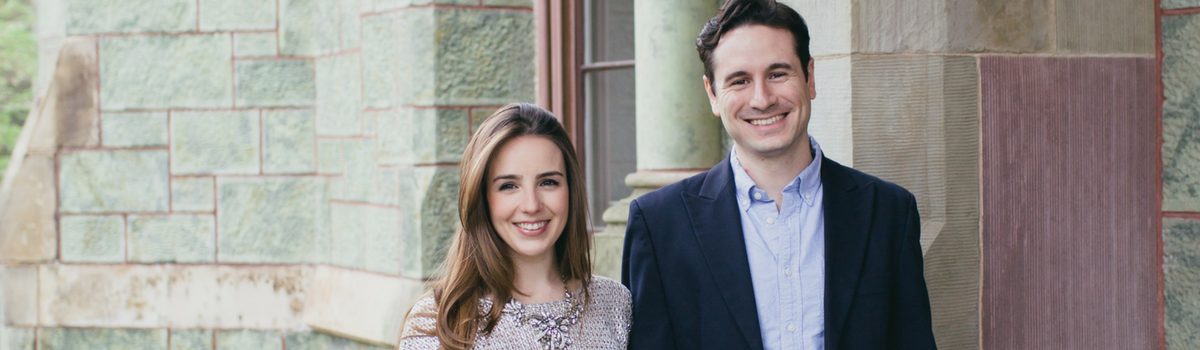 These are the founders Mariana and Christian - Mariana was looking for long lasting underwear options from ethical/ecological companies, couldn't find anything she liked, and founded White Rabbit.