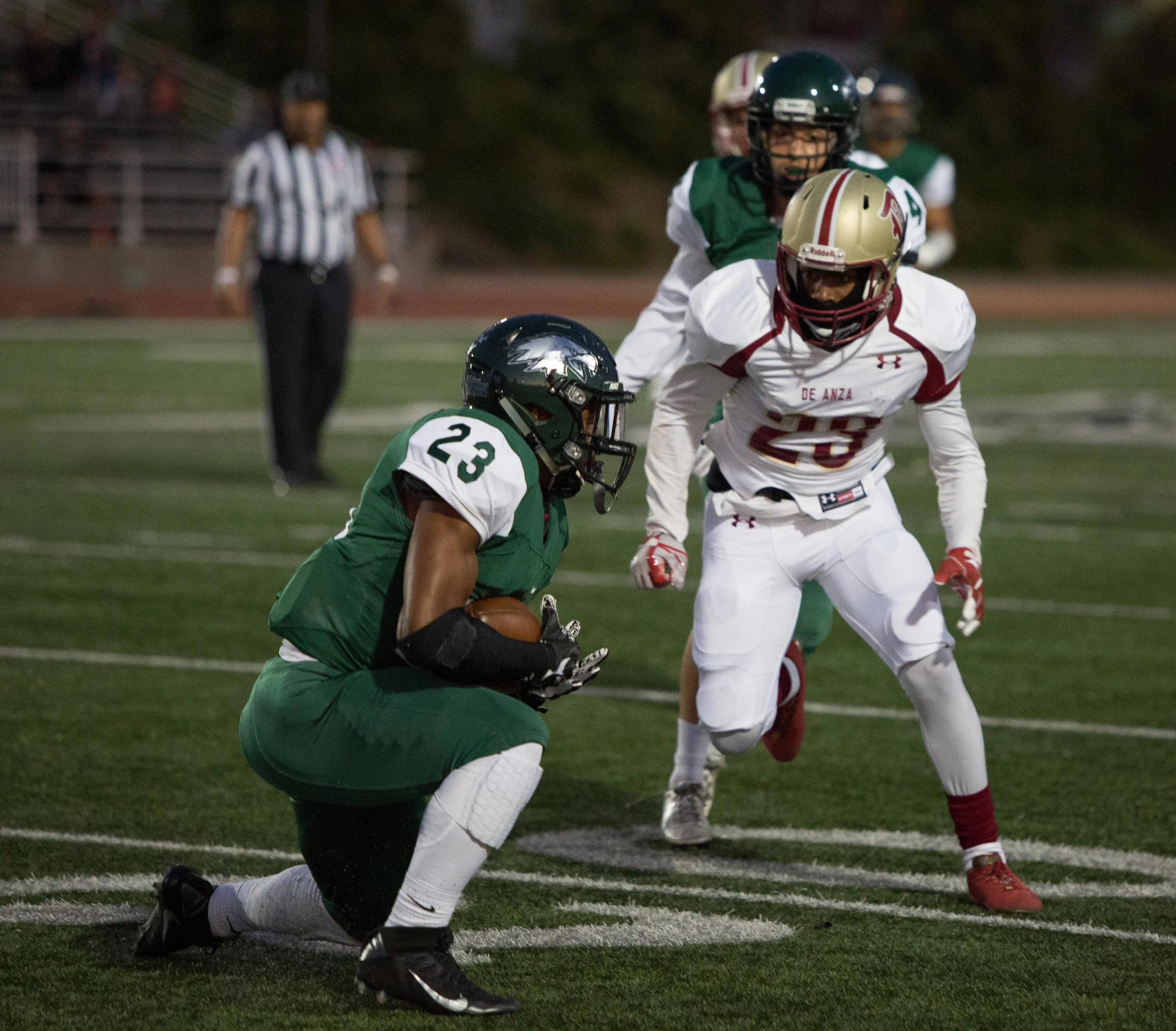 The Laney College Eagles continued on their offensive roll, pummeling De Anza College 60-7 on Sept. 22 in Oakland