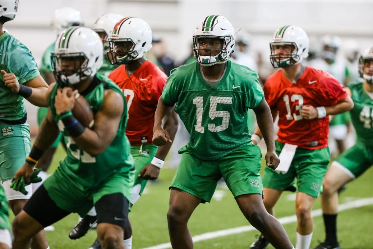Herd TE Armani Levias is more comfortable this spring