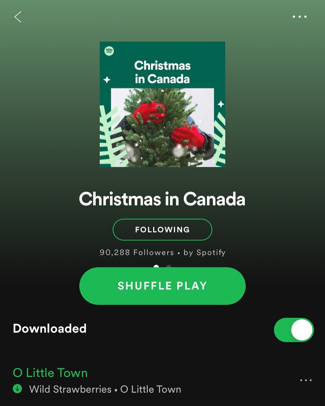 Excited to see our cover of &ldquo;O Little Town&rdquo; on a Spotify curated playlist called Christmas in Canada. Link in bio!