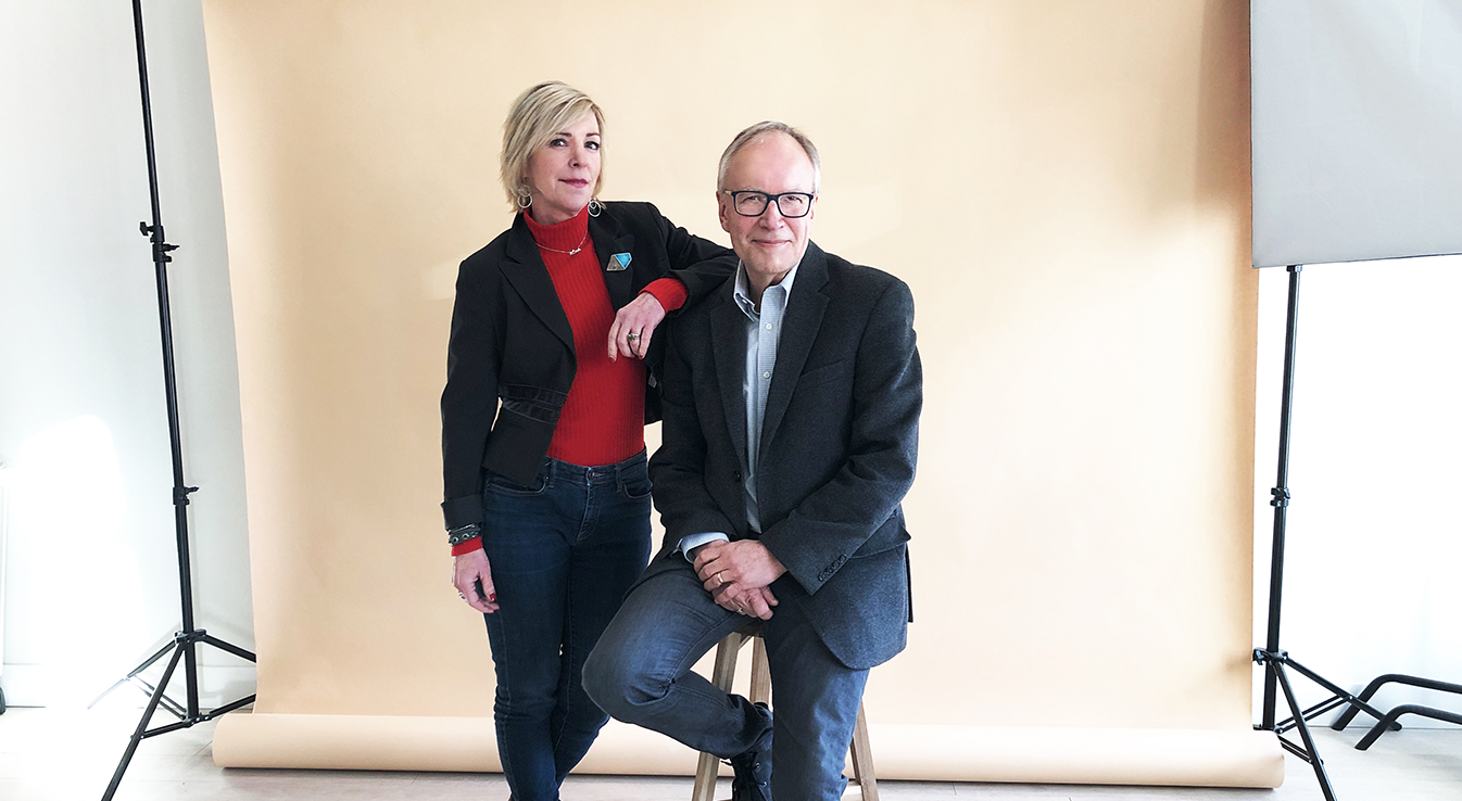 LISA MONFORTON AND DOUG FIRBY OF BIG TREE COMMUNICATIONS PHOTO: STUDIO 1130 BY SHANNON HEWLKO