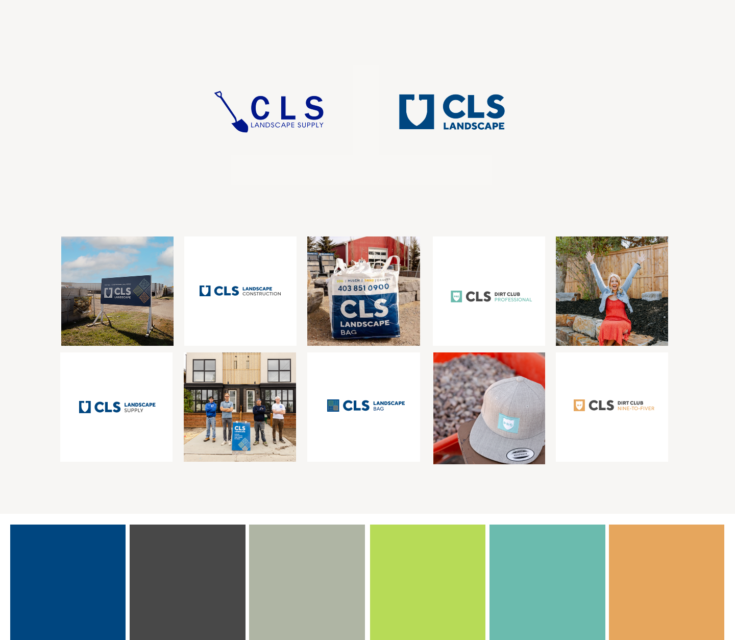 CLS Landscape brand elements and colours