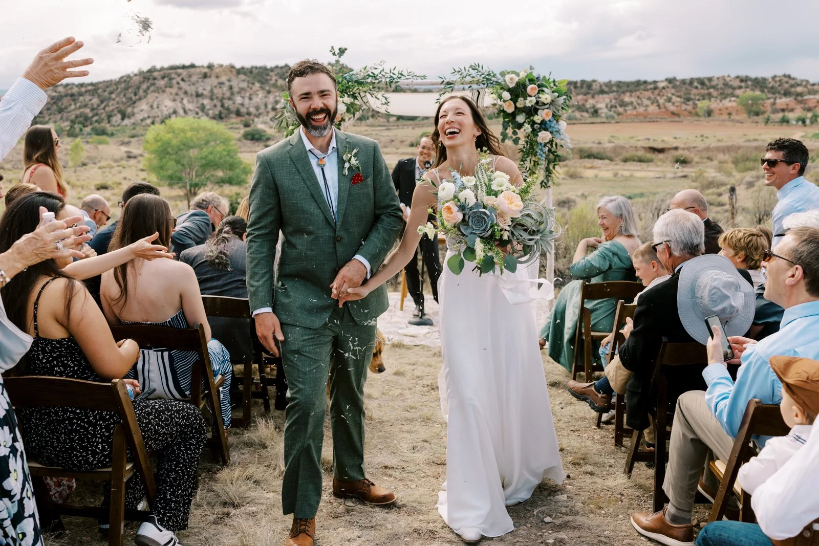 Ofland Escalante wedding in Grand Staircase Escalante national monument with welcome dinner at Hells Backbone Grill and Boulder Mountain Lodge in Boulder Utah