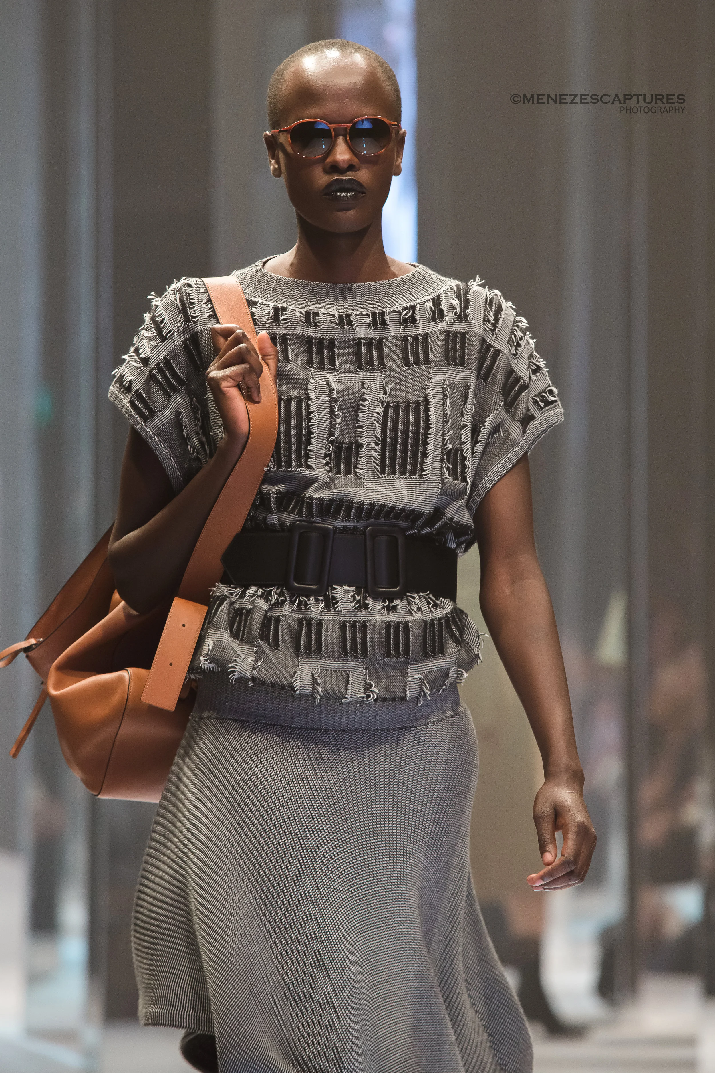 A model struts the runway at the Nordstrom Eaton Centre Opening (2016)