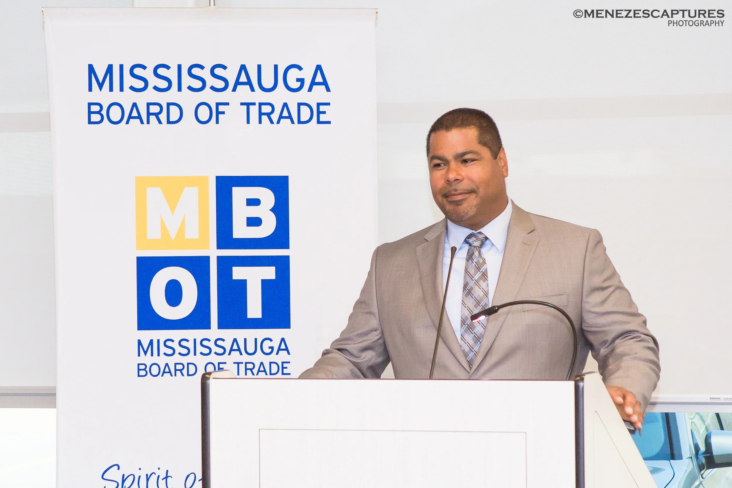 MBOT CEO addresses guests at an event (2015)