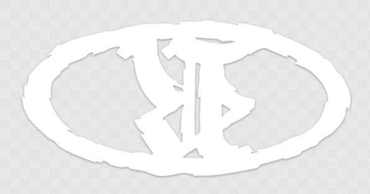 White Die Cut Reaper OG Oval Sticker (15" x 7.16")