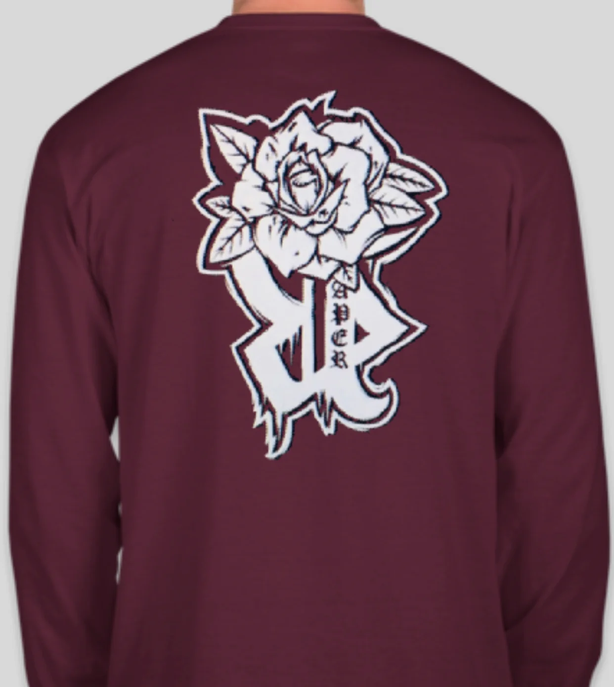 Reaper SB Maroon Rose Long Sleeve