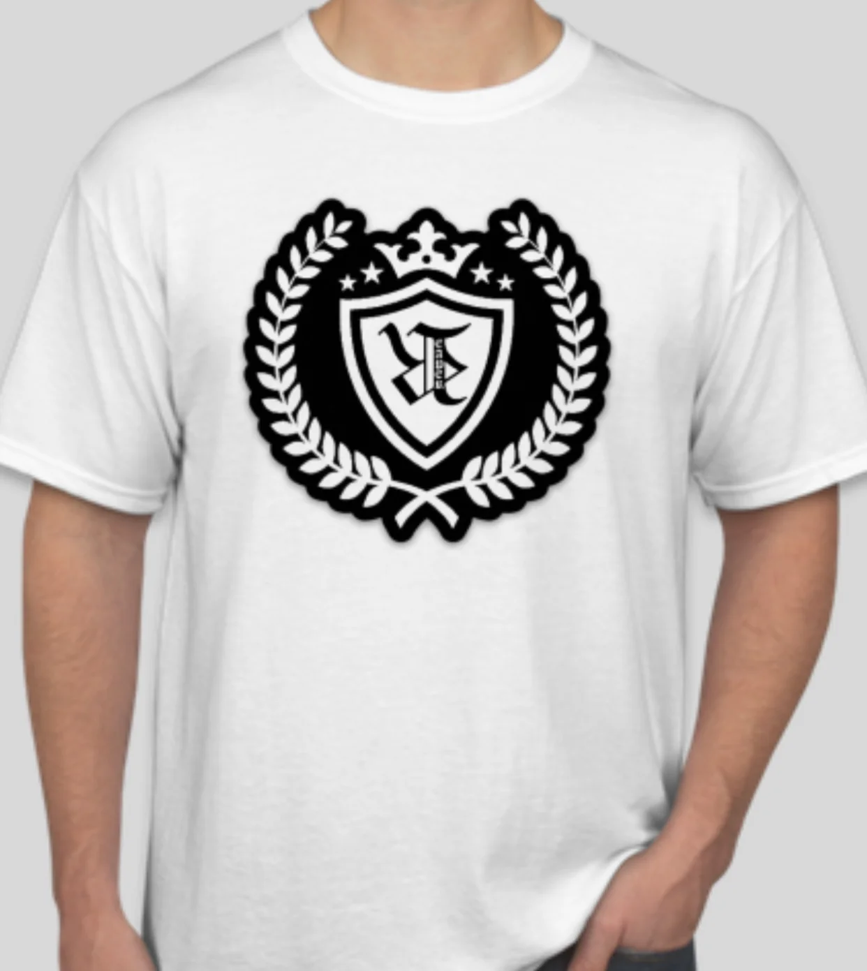 Royal Tee (White/Black)