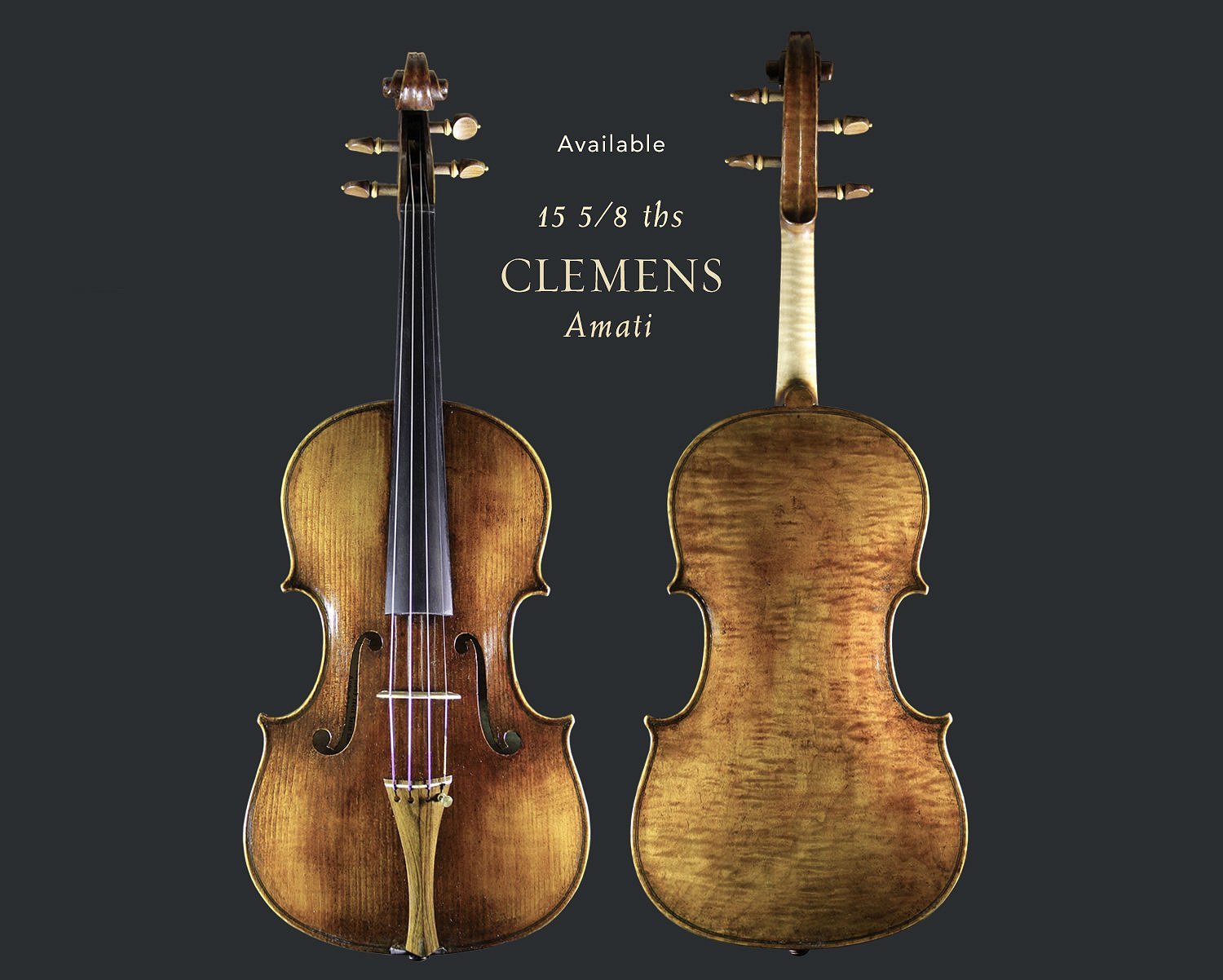 The Instruments — Clemens Violins Violas and Violoncellos L.C.