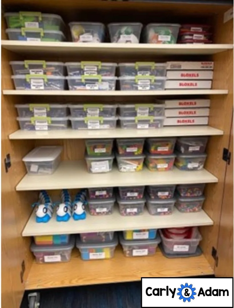 4 Robot Storage Hacks for the Classroom — Carly and Adam