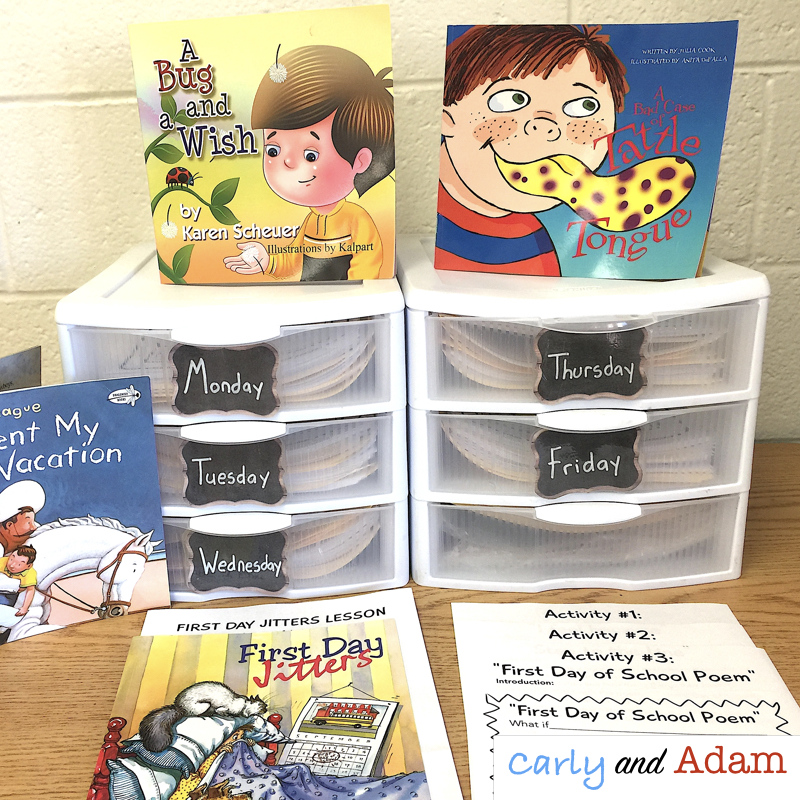 First Week of School Read Alouds — Carly and Adam