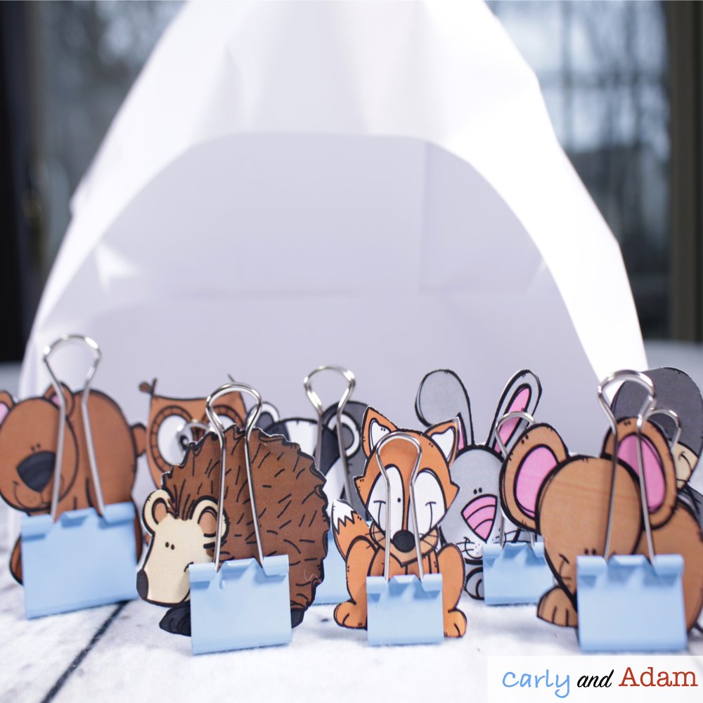 The Mitten Winter Habitat STEM Activity