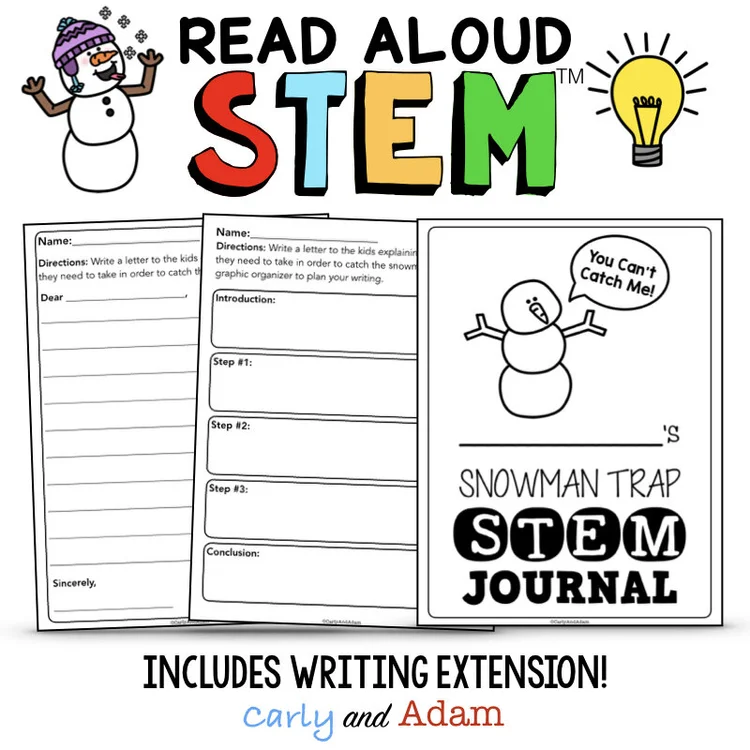 How to Catch a Snowman Winter READ ALOUD STEM™ Activity by Carly and ...