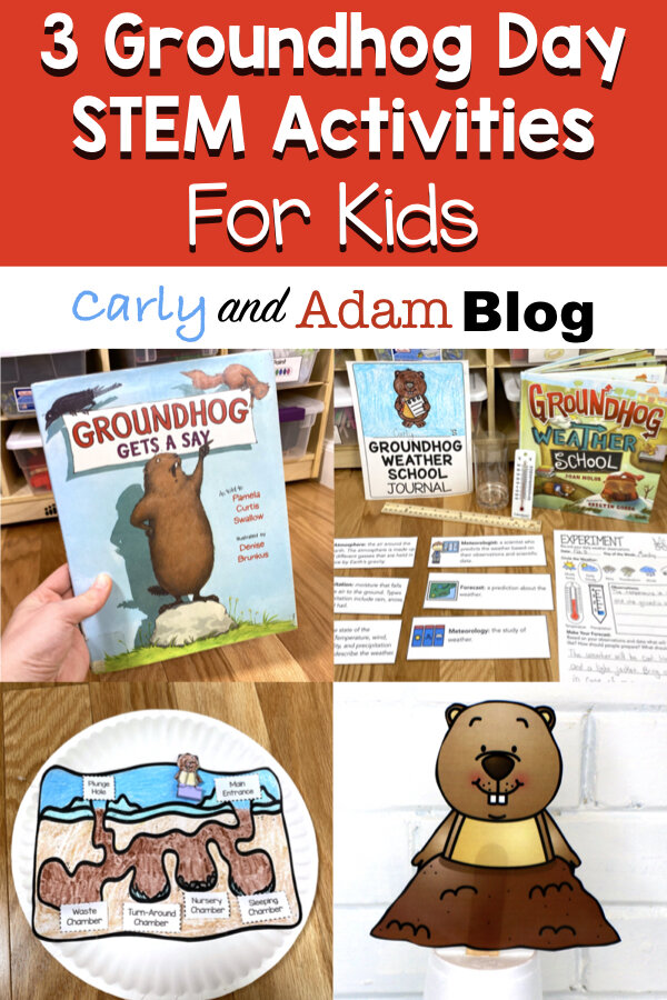 3 Groundhog Day STEM Activities for Kids with Weather Science, Light and  Shadows, and Habitats — Carly and Adam