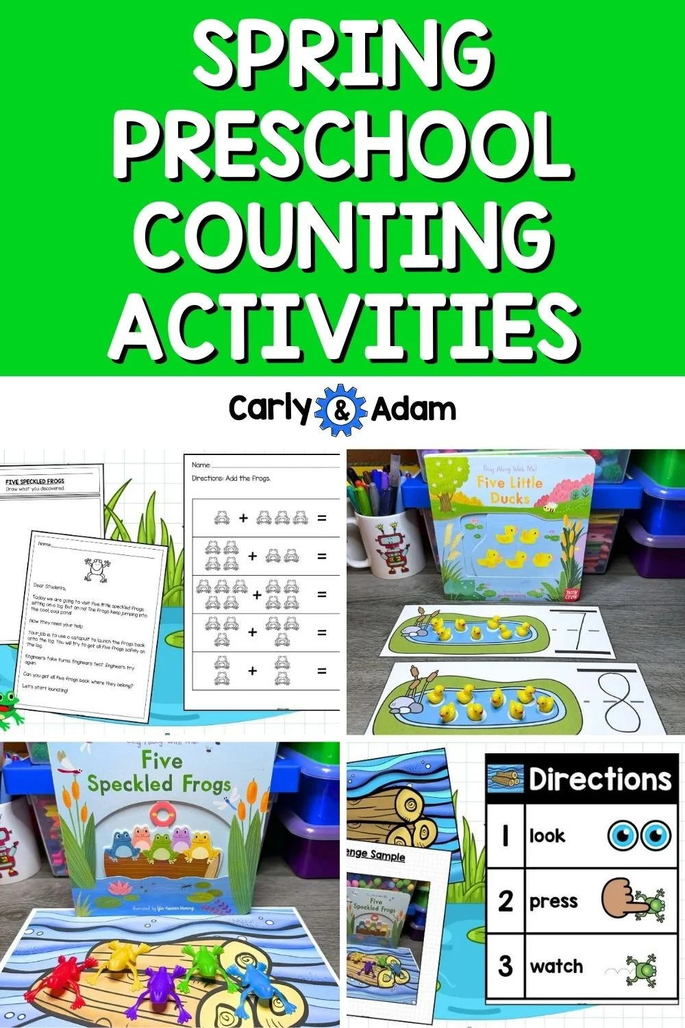 Spring Counting Activities for Preschool