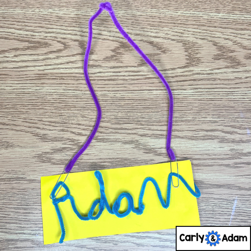 The Best First Day of School STEM Challenge (Name Tag Challenge